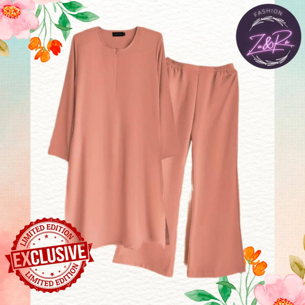 New Colors - Wafa Suit Lova Style Warda Set, Basic Muslimah Suit Set ...