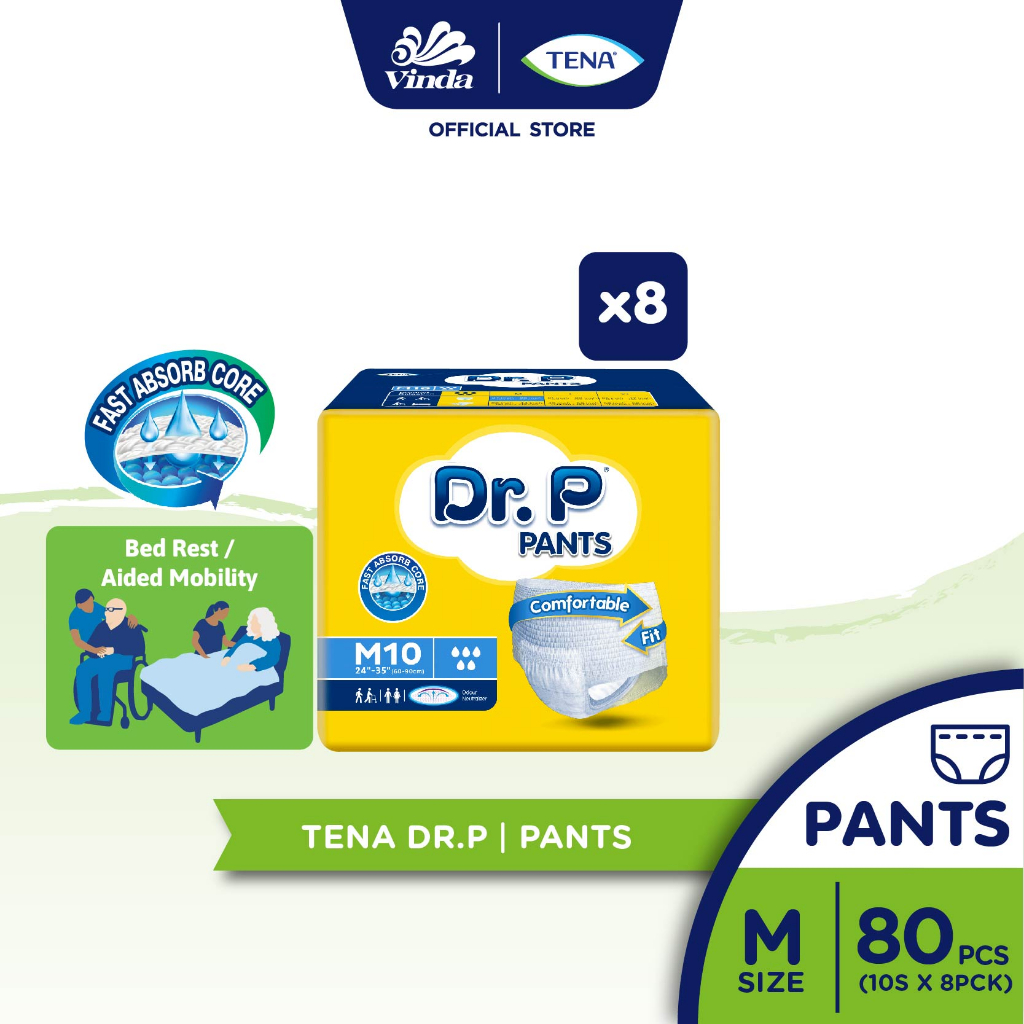 TENA DR.P ADULT DIAPERS M10/L8/XL8 L8