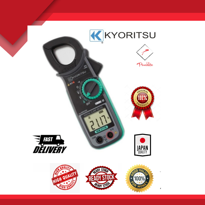 KYORITSU KEW 2117R TRUE RMS Digital Clamp Meter Shopee Malaysia