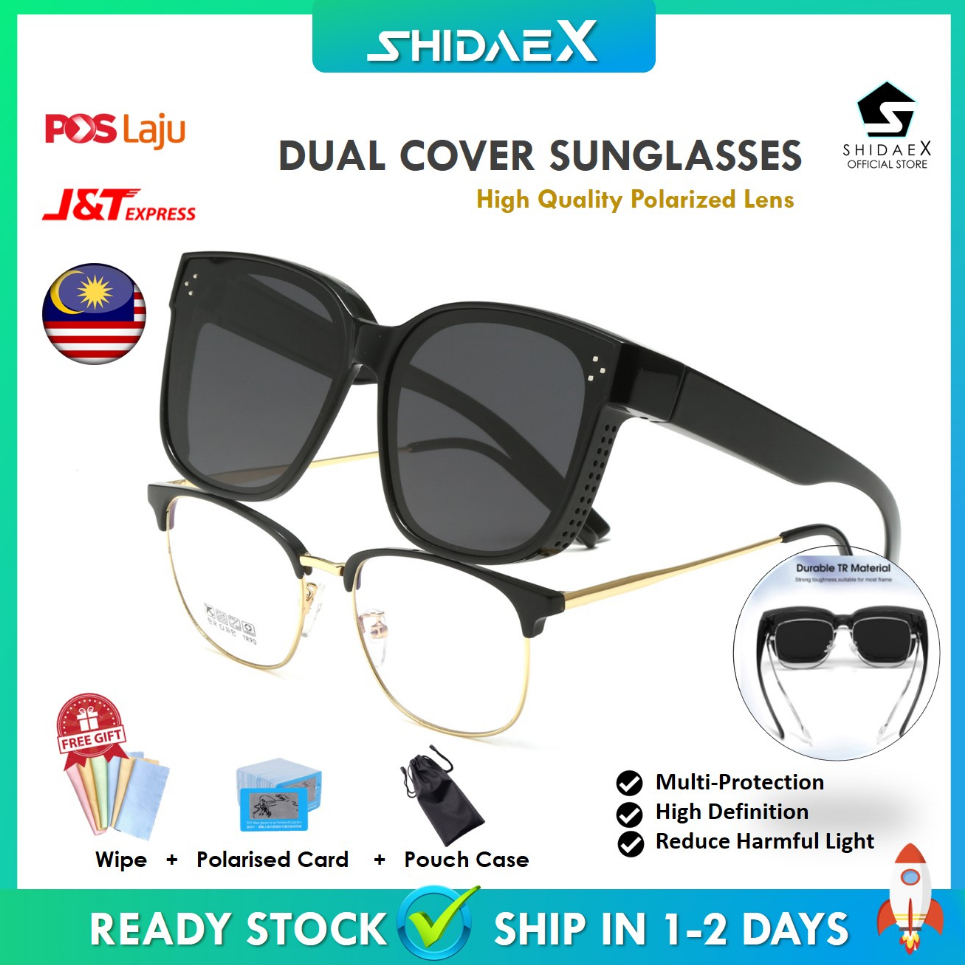 🌟Buy 1 Free 3 Gifts🌟 Dual Use Polarized Sunglasses Men Women Sunglasses