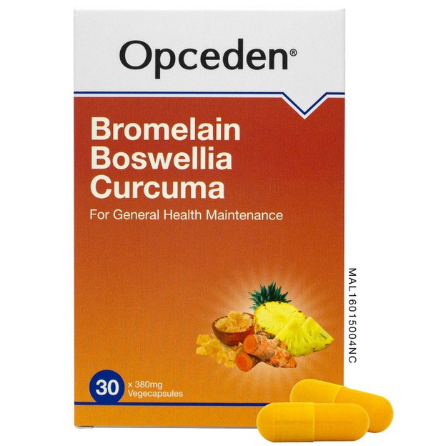 Opceden Bromelain Boswellia Curcuma 380mg 30s Shopee Malaysia