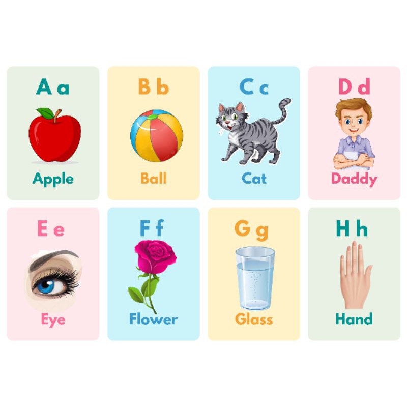 PDF printable flashcards ABC | Shopee Malaysia