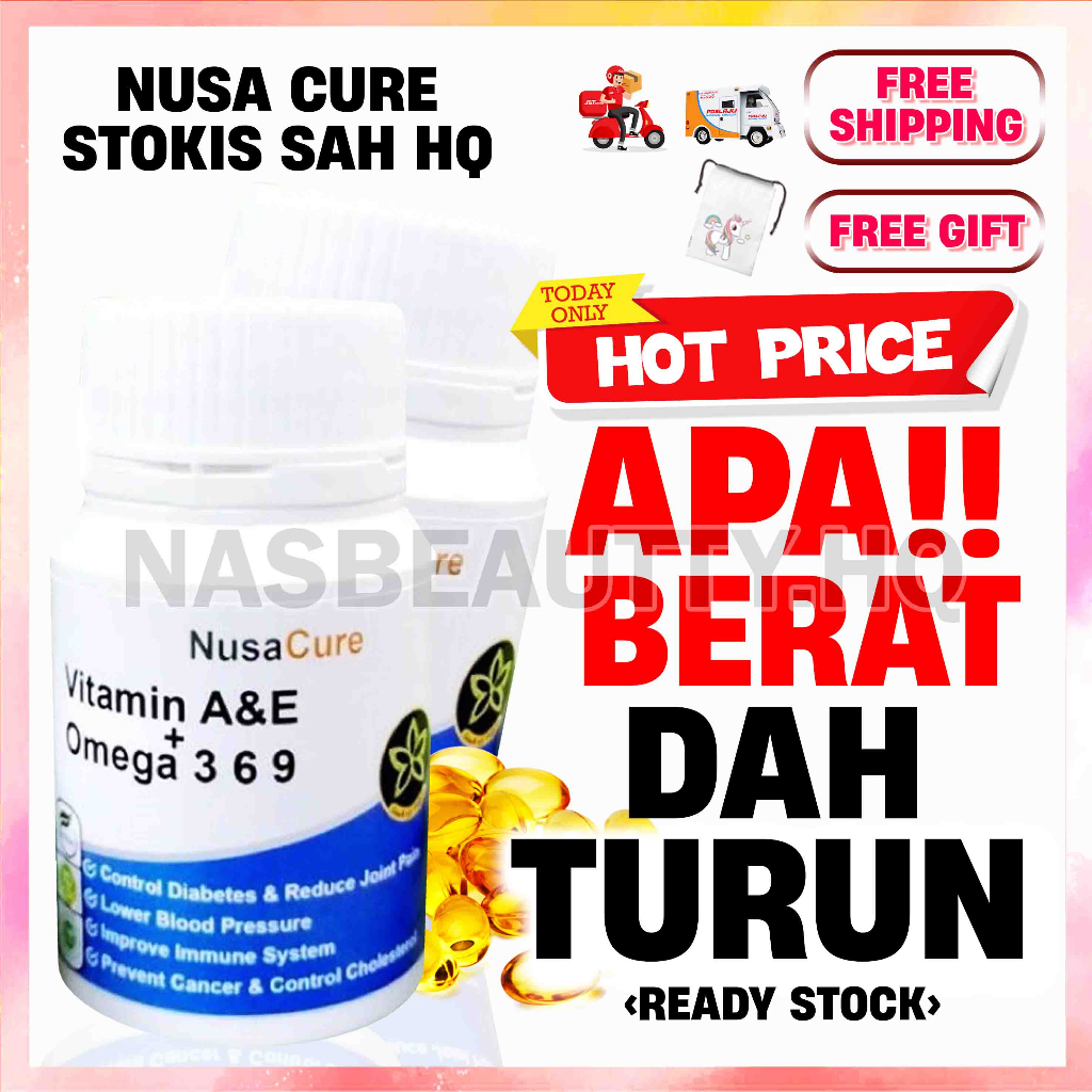 Sacha Inchi Nusa Cure Raja Omega 3,6,9 Vitamin A & E NUSA CURE SACHA
