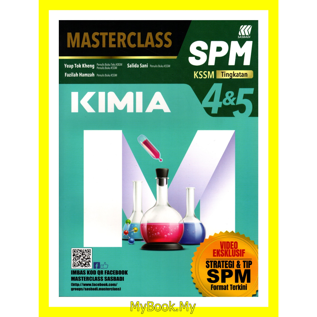 Baru Myb Buku Rujukannota Masterclass Kimia Tingkatan 4and5 Spm Sasbadi Shopee Malaysia 7229