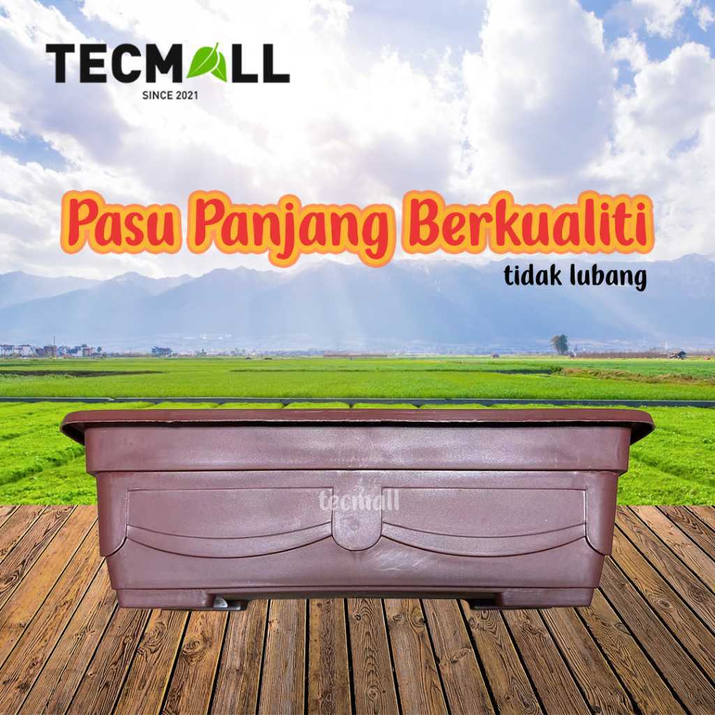 (QUALITY)Pasu Bunga Plastik Panjang Berkualiti / Tidak Lubang/ No Hole ...
