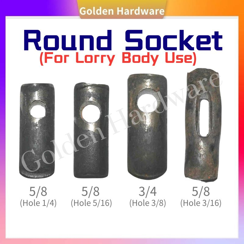 1 Pcs - Bracket Round Hole / Round Socket (For Wooden & Metal Lorry ...