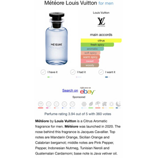 Louis Vuitton Meteore 2ml Vial for Men 