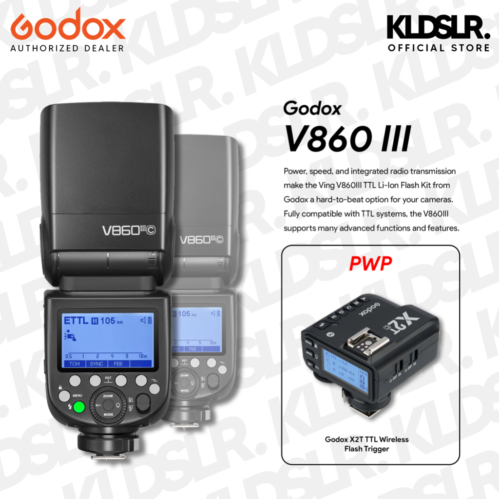 Godox V860III (Metal) / V860 III / V860II / V860II TTL LiIon Flash Kit