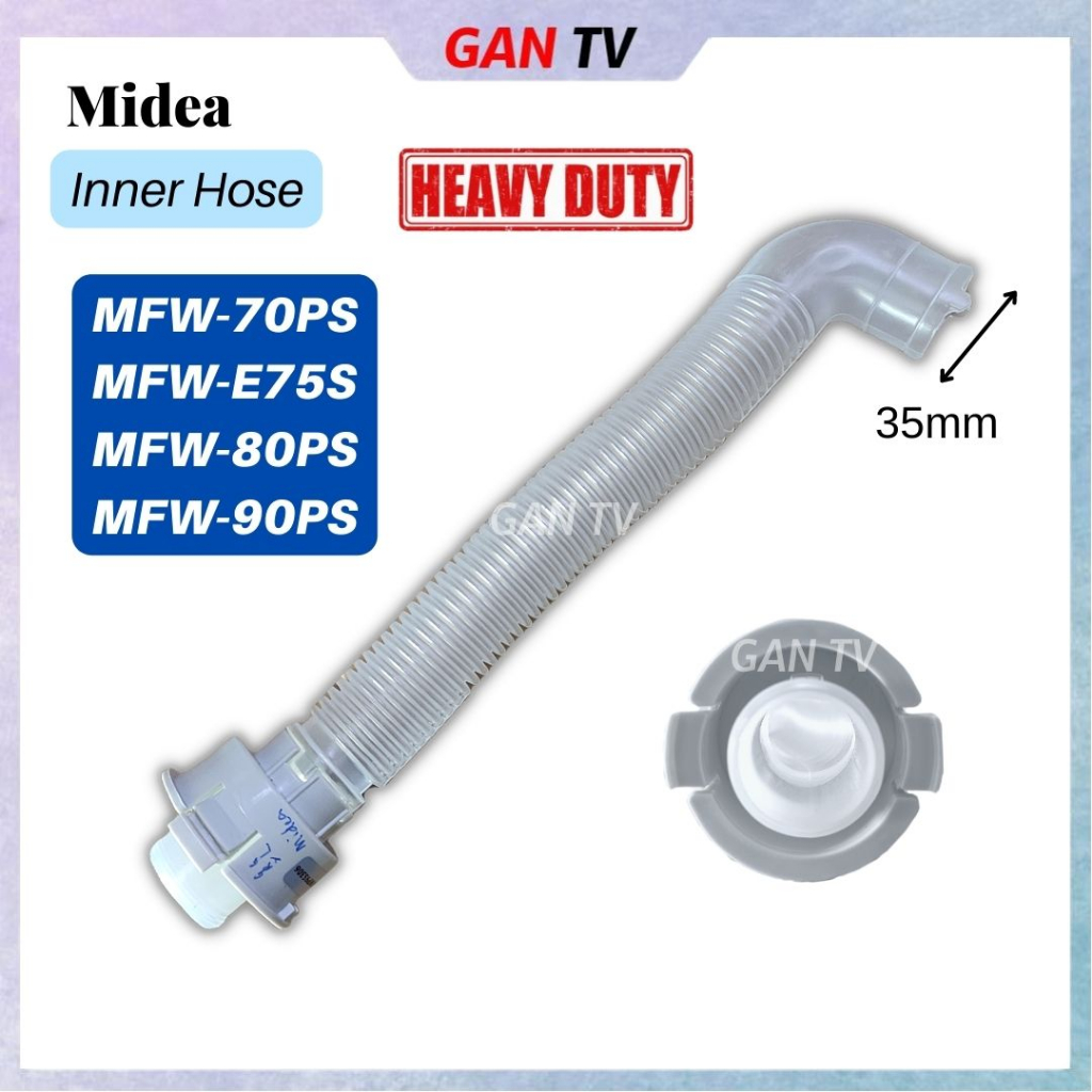Heavy Duty Midea MFW70PS MFWE75S MFW80PS MFW90PS Washing Machine