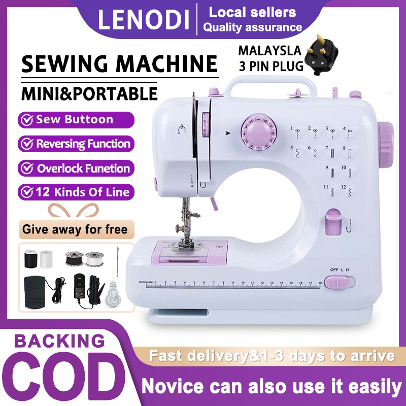 Handy Stitch Mini Sewing Machine Cordless Handheld Cloth Sewer / Mesin  Jahit