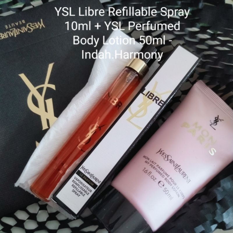 YSL Libre Refillable Spray 10ml + YSL Perfumed Body Lotion 50ml