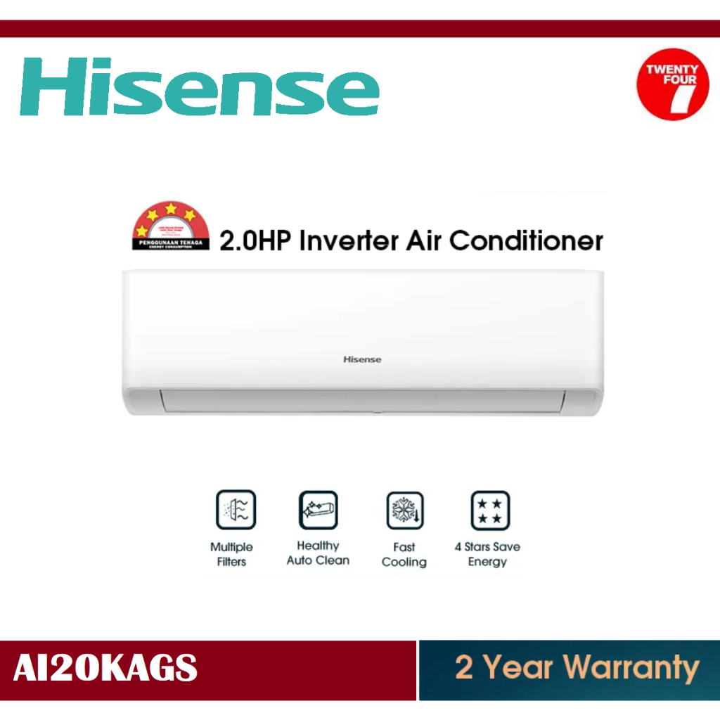 [ Delivered by Seller ] HISENSE 2.0HP Standard Inverter Air Conditioner ...