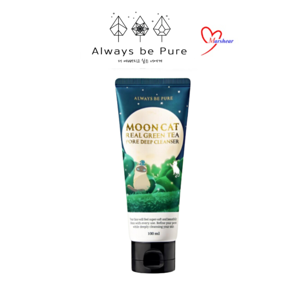 Always Be Pure Moon Cat Real Green Tea Pore Deep Cleanser 100ml ...