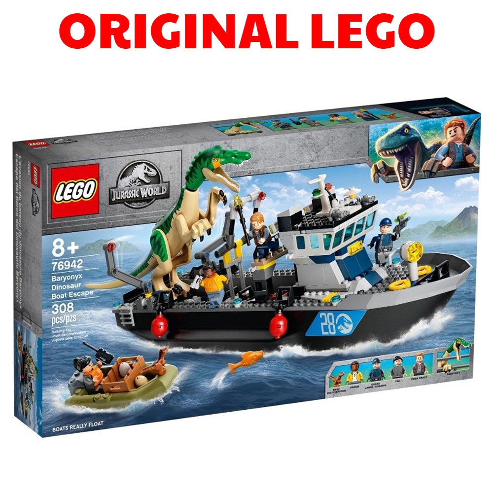LEGO 76942 Jurassic World Baryonyx Dinosaur Boat Escape (Without ...
