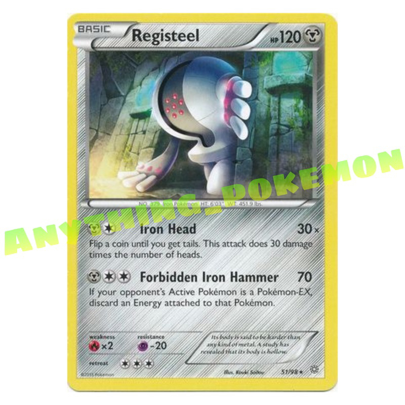 Pokemon Card - Registeel (108/189), (51/98), (96/168) - RARE/REVERSE HOLO -  Sword&Shield, XY, Sun&Moon | Shopee Malaysia