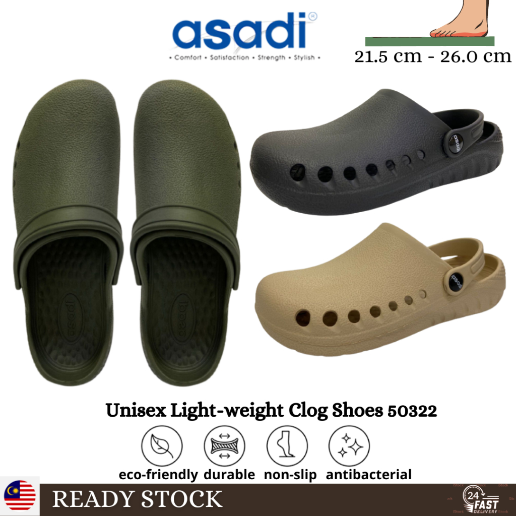 ASADI Soft Density Comfort Clog Shoe LSAY-50322 | Kasut Clog ASADI ...