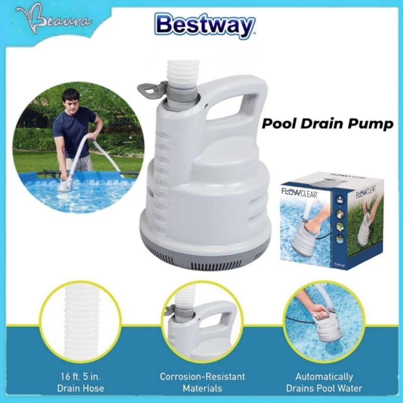 🔥Bestway Pool Drain Pump Automatic Flowclear Pam Buang Air Kolam