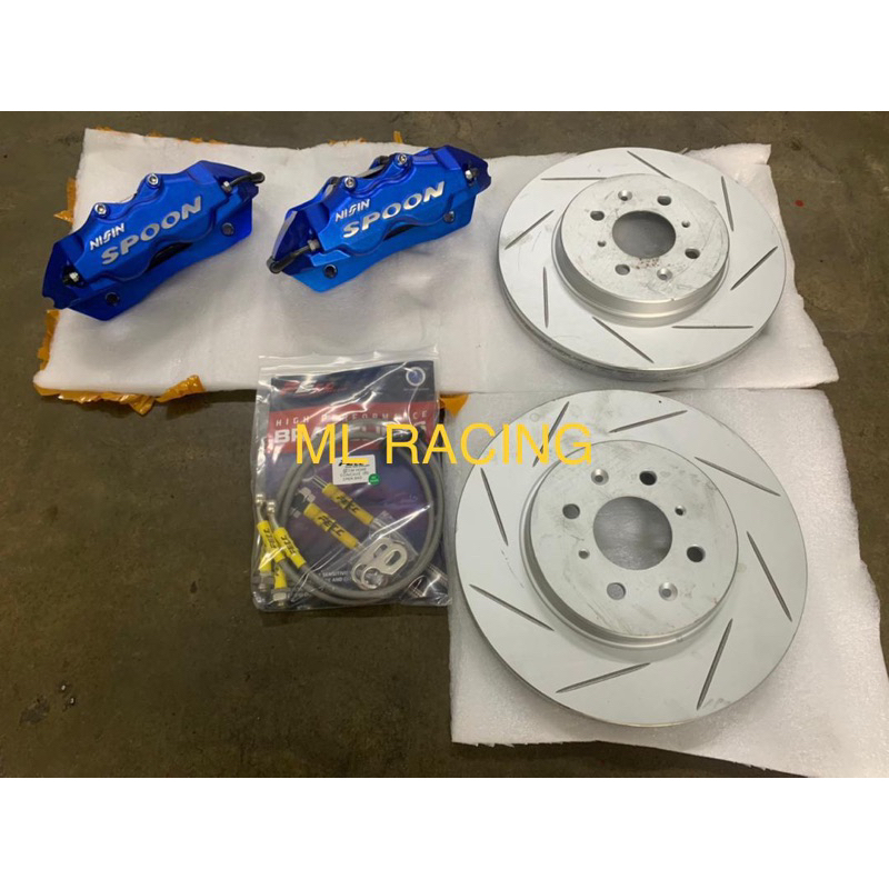 SPOON 4 POT Caliper Brake Kit for HONDA JAZZ GK CITY GN GM CIVIC EK EG