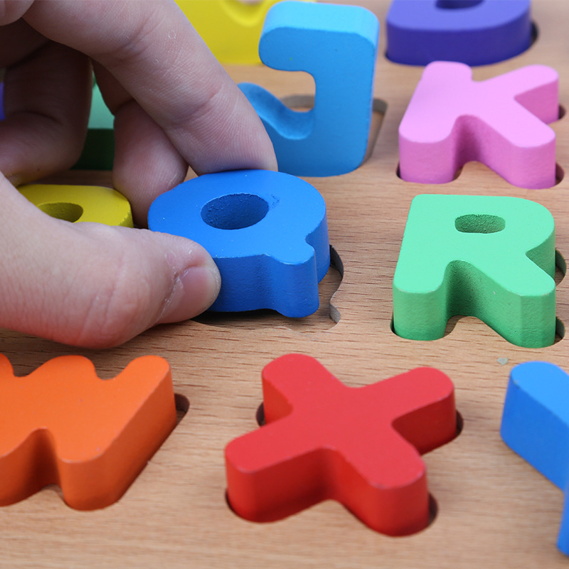 JOM Kids Baby Wooden Educational Jigsaw Puzzle Kids Early Education ...
