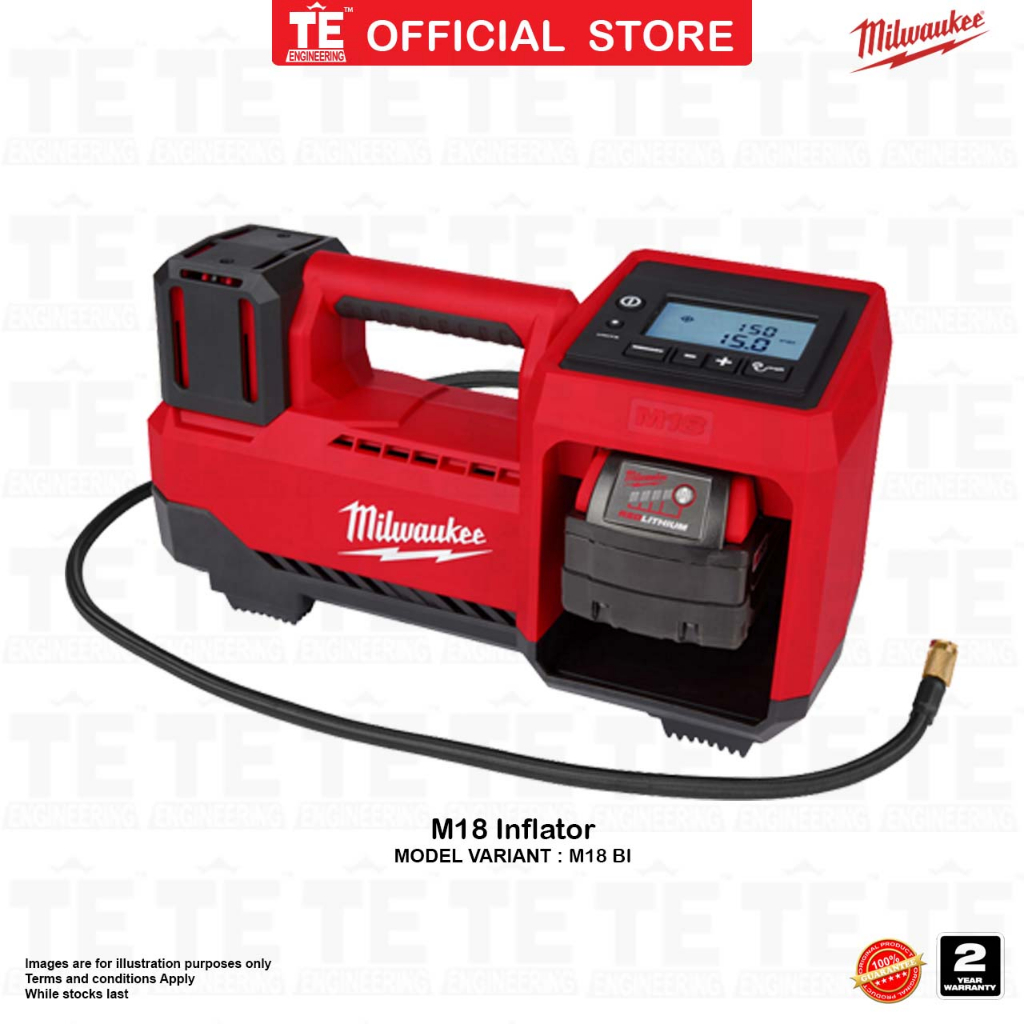 Milwaukee M18 Inflator (MODEL VARIANT : M18 BI ) | Shopee Malaysia