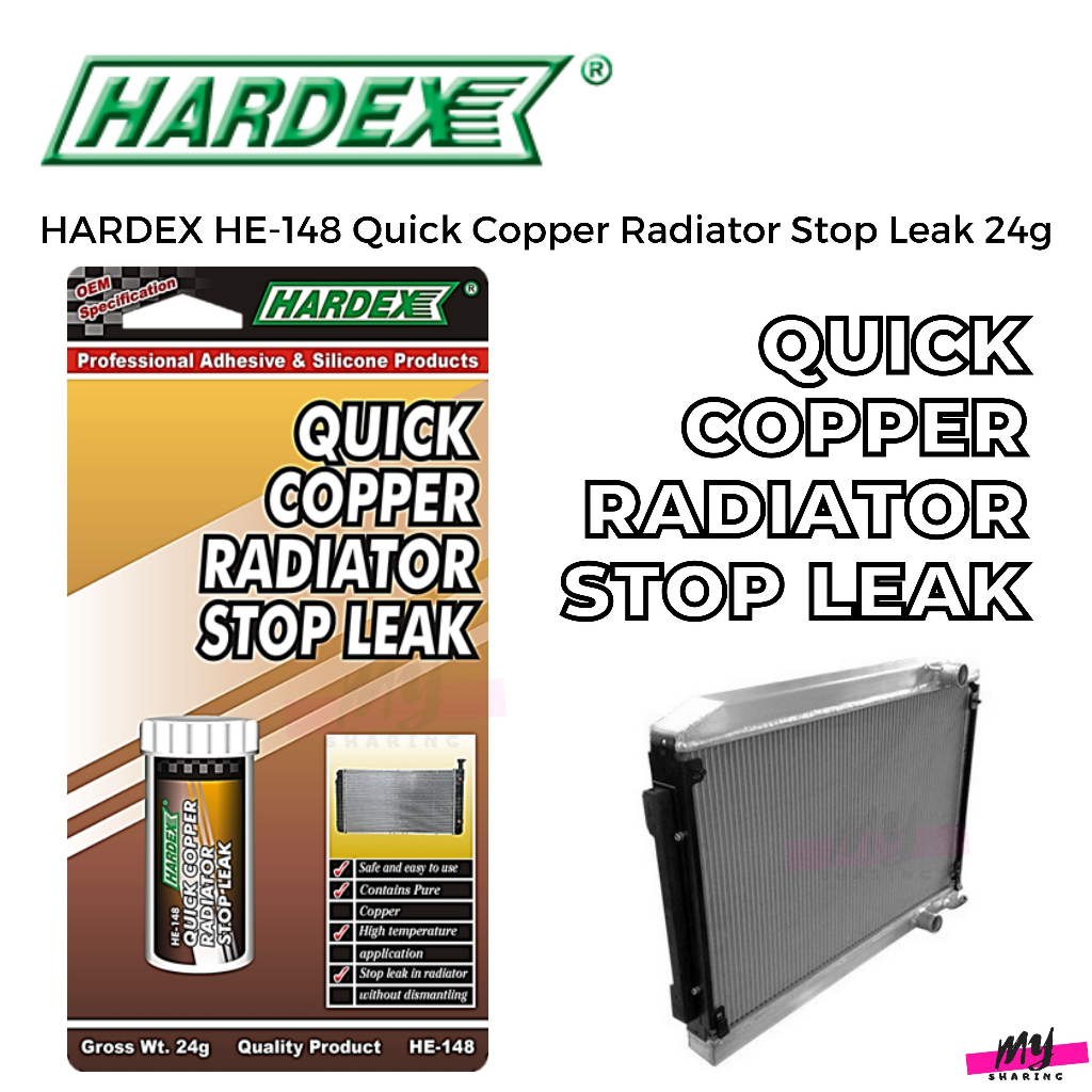 HARDEX HE-148 Quick Copper Radiator Stop Leak 24g | Shopee Malaysia