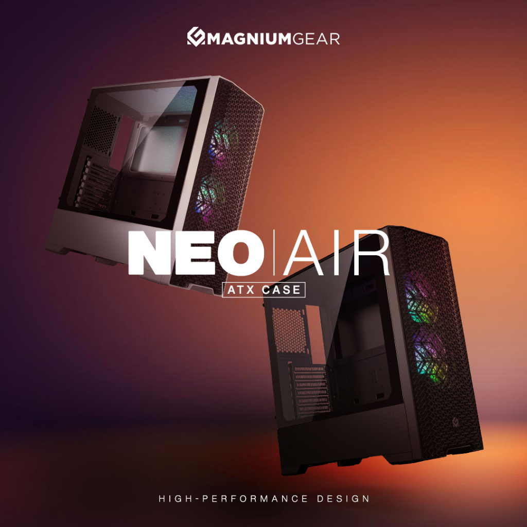 # MAGNIUMGEAR NEO AIR - ATX DRGB TG Casing With Mesh Front Panel ...