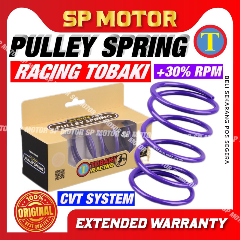 TOBAKI CVT SYSTEM PULLEY SPRING RACING TORQUE SPRING EGO’s NOUVO’s ...