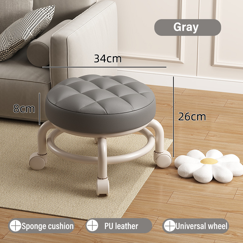 Swivel Stool Universal Wheel Low Stool Household Shoe Changing Modern ...