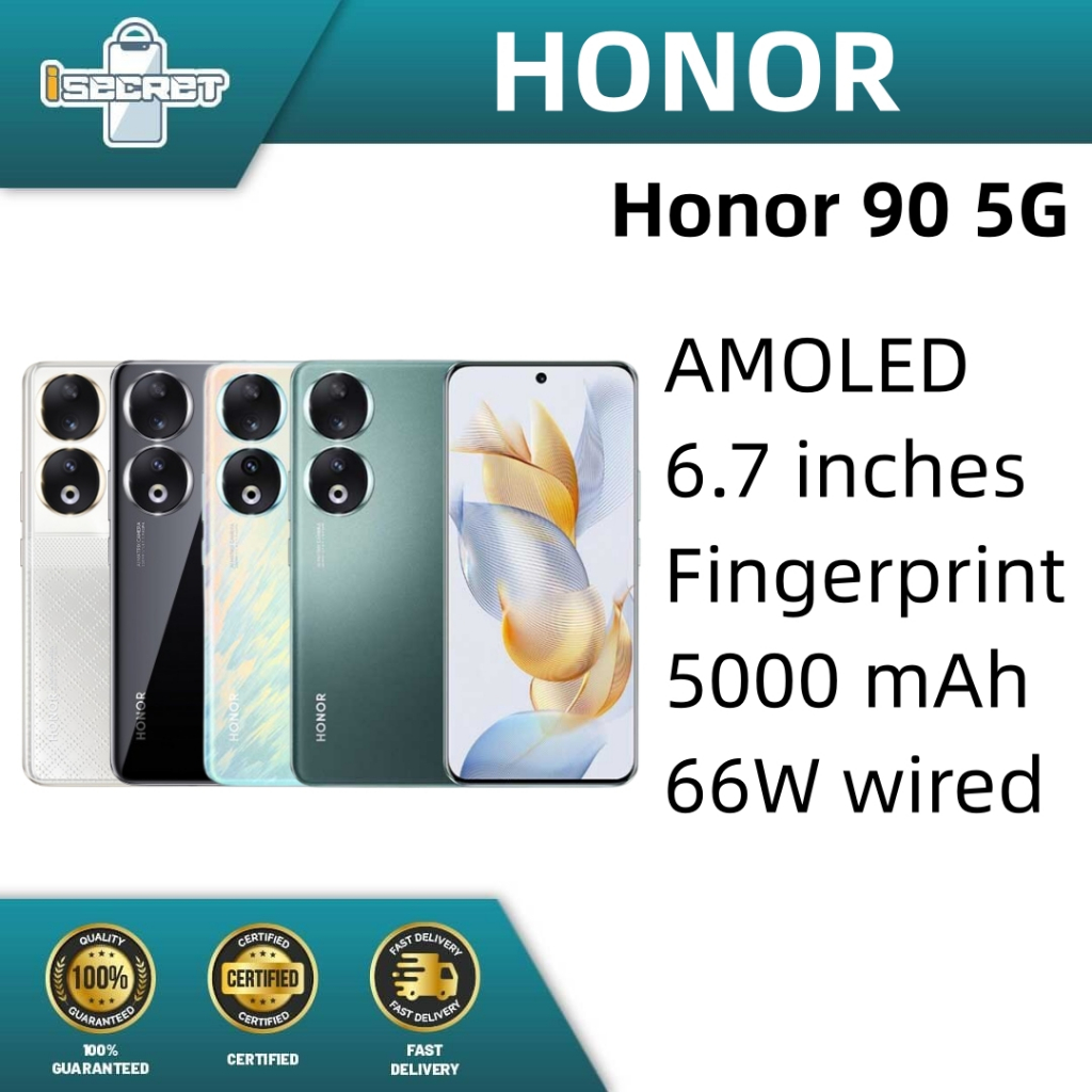 Honor 90 5G (12GB+512GB, 12GB+256GB) [ 2 Year Honor Malaysia Warranty ]