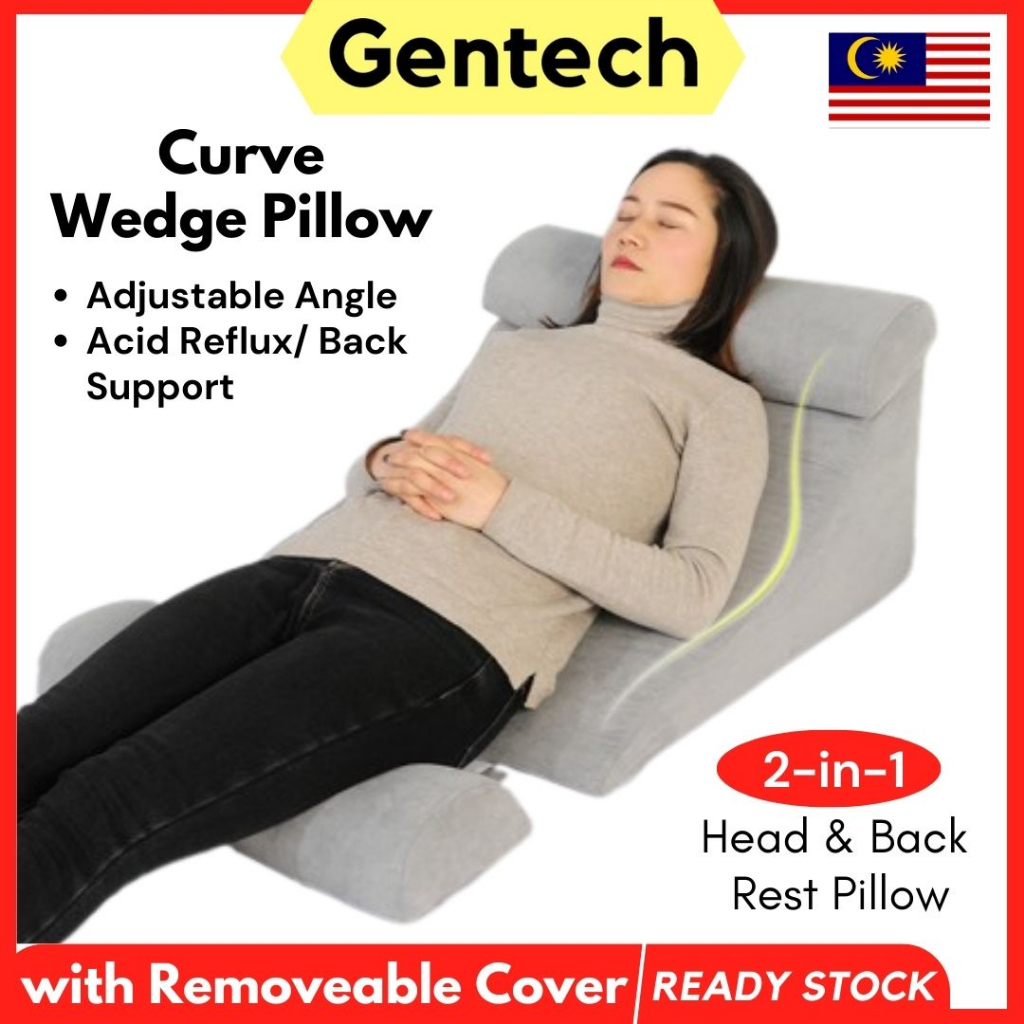 🔥LOCAL STOCK🔥 Premium Quality Bed Wedge Pillow Prevent Acid Reflux Rise