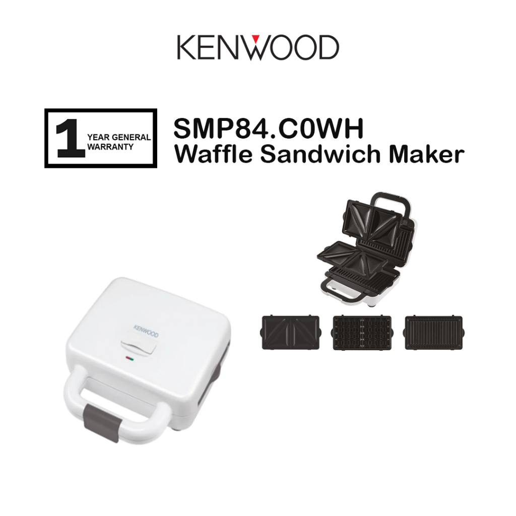 Kenwood 3In1 Sandwich/Waffle/Grill Maker SMP84/SM650 Shopee Malaysia