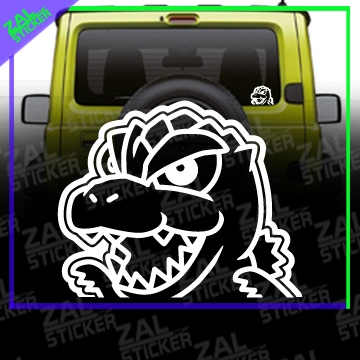 CAR LAPTOP STICKER CHIBI GODZILLA PEEKER ANIME MYVI AXIA ALZA BEZZA ...