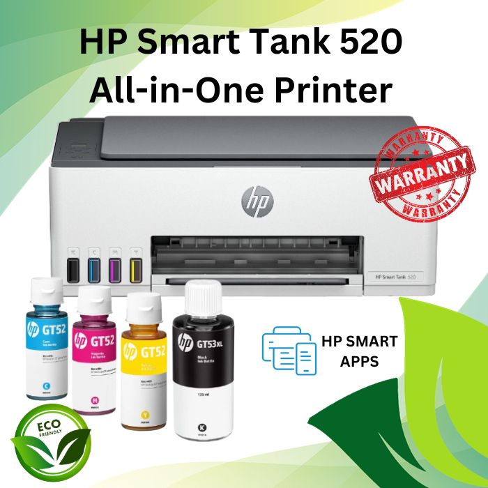 HP Smart Tank 520 All-in-One Printer 520 USB | Shopee Malaysia