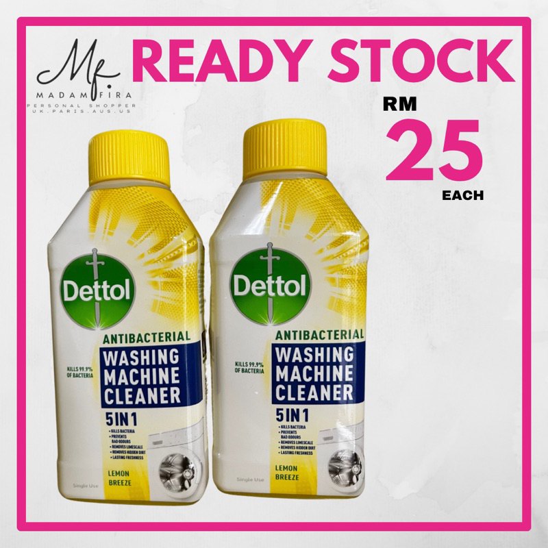 ORIGINAL DETTOL 5 IN 1 WASHING MACHINE CLEANER KILL 99.9 OF BACTERIA