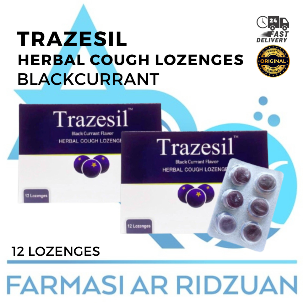 Trazesil Herbal Cough Lozenges Blackcurrant | Shopee Malaysia
