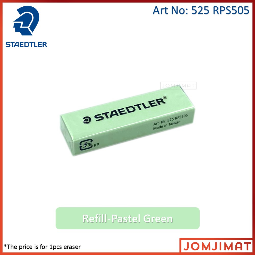 Staedtler PVCFree Eraser With Sliding Plastic Sleeve 525 PS1P1