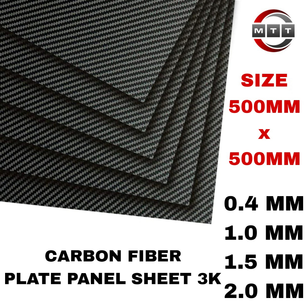 Carbon Fiber Plate Panel Sheet (M) SIZE 3K Twill Weave Woven Finish ...