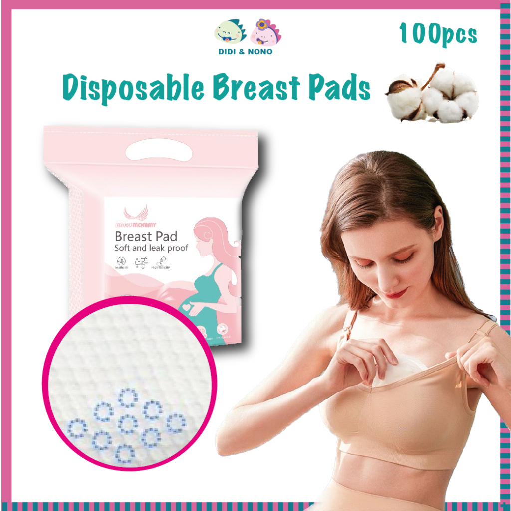 100pcs Disposable Breastpads Breathable Leak-proof Nursing Pads
