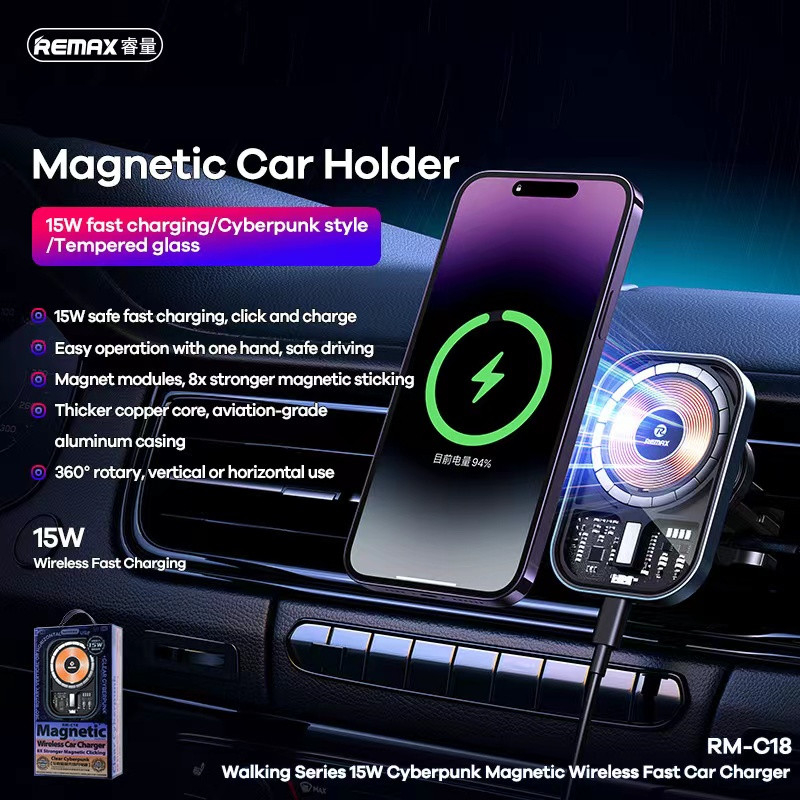 REMAX RMC18 Tranparent 8X Stronger Wireless Charging 15W PD