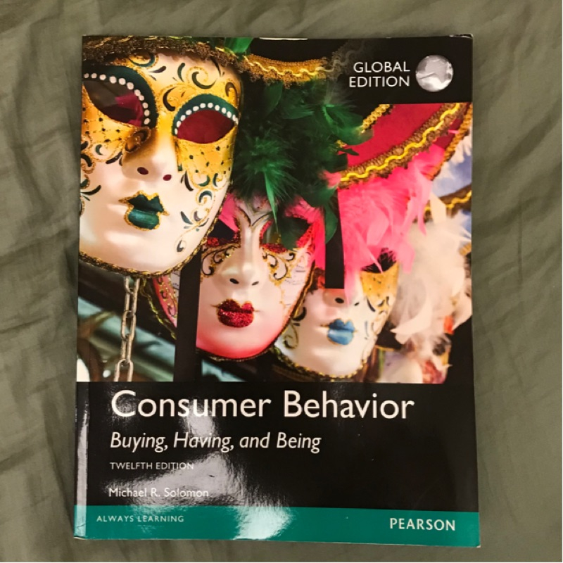 (Used Book) Consumer Behavior Buying, Having, And Being,12th Global ...