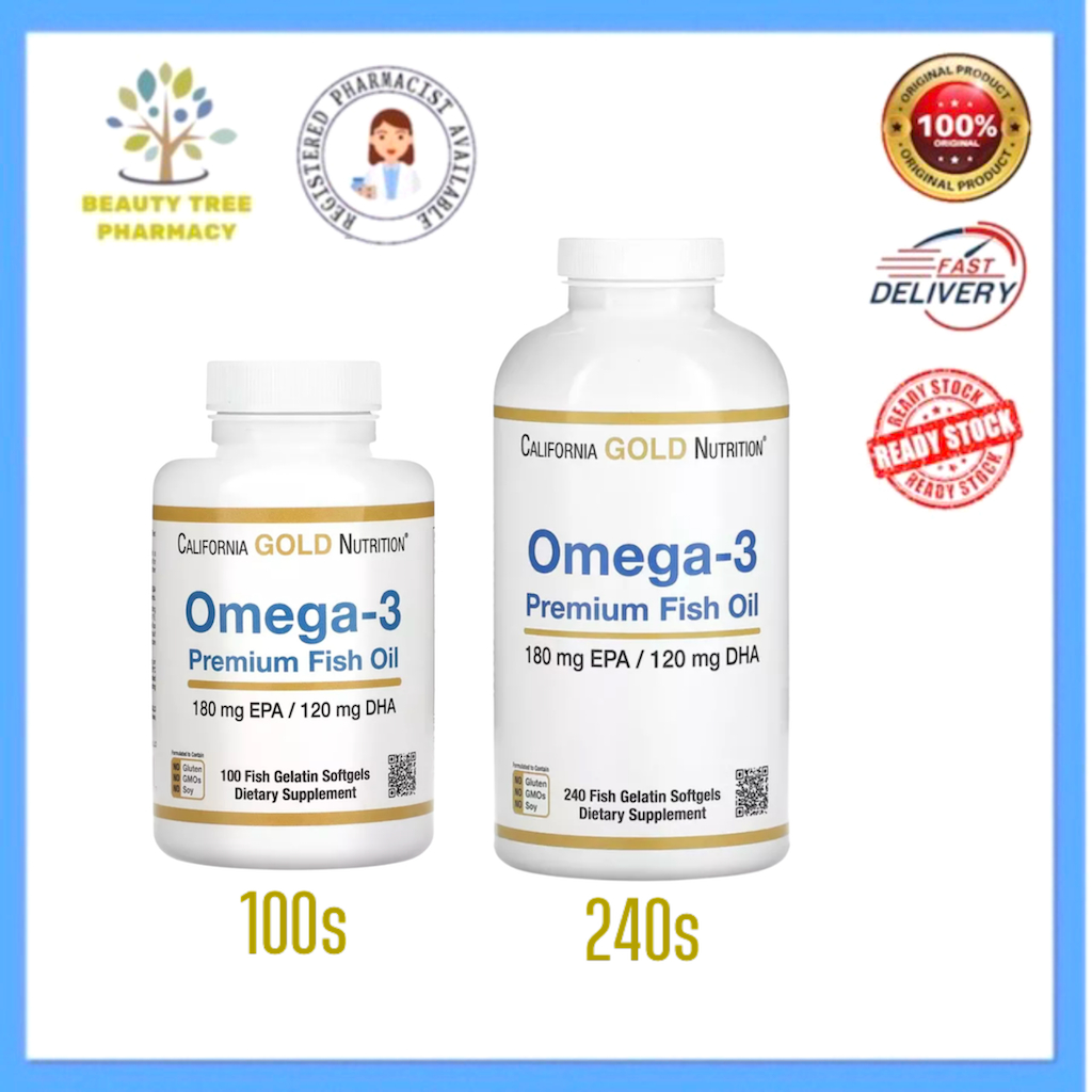 California Gold Nutrition Omega-3 Premium Fish Oil | Shopee Malaysia