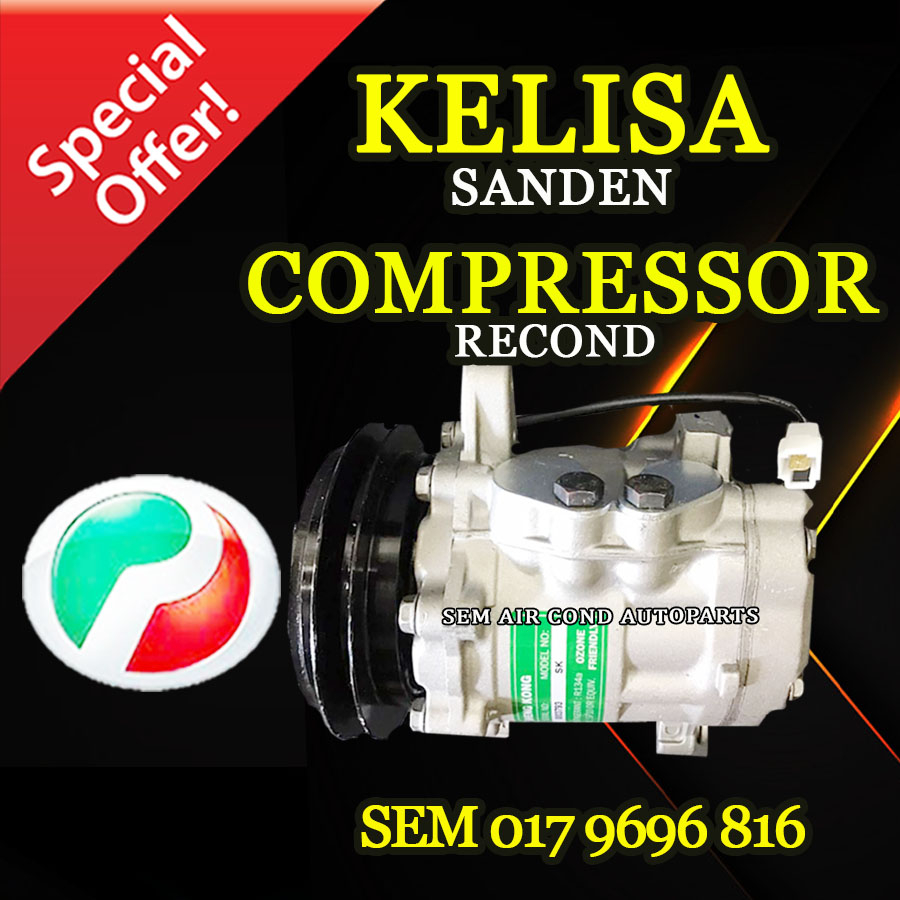 PERODUA KELISA RECOND SANDEN COMPRESSOR (CAR AIRCOND SYSTEM) Shopee