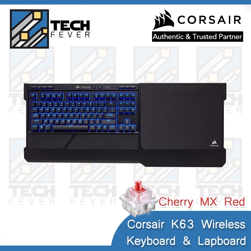 CORSAIR K63 Wireless Mechanical Gaming Keyboard and Gaming Lapboard