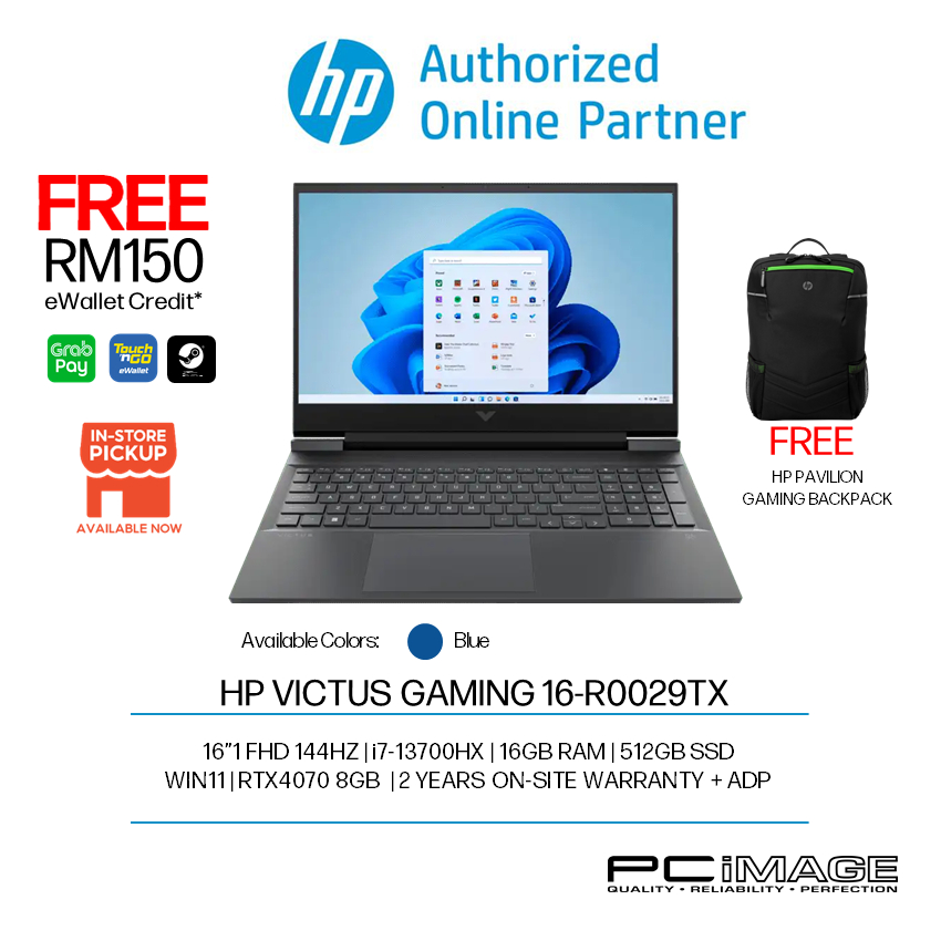 HP VICTUS GAMING 16-R0029TX (i7-13700HX/16GB DDR5/512GB PCIE/RTX4070 ...