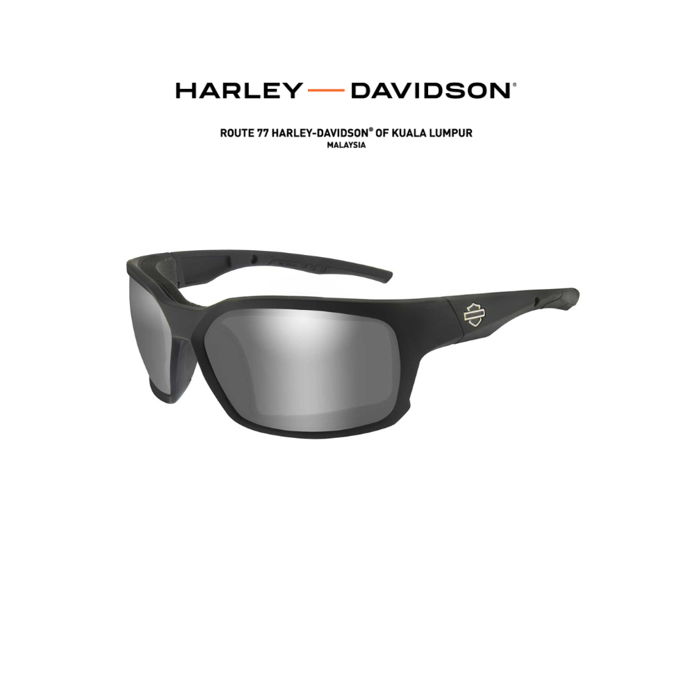 Harley Davidson Mens Cogs Sunglasses Silver Flash Lenses And Matte Black Frames Shopee Malaysia 5974