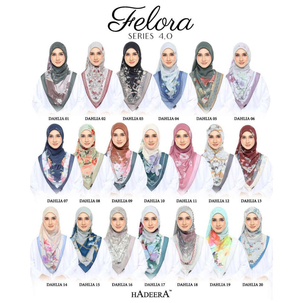 Tudung Bawal Printed Cotton Voile New Design Bidang 48 Corak Hadeera ...