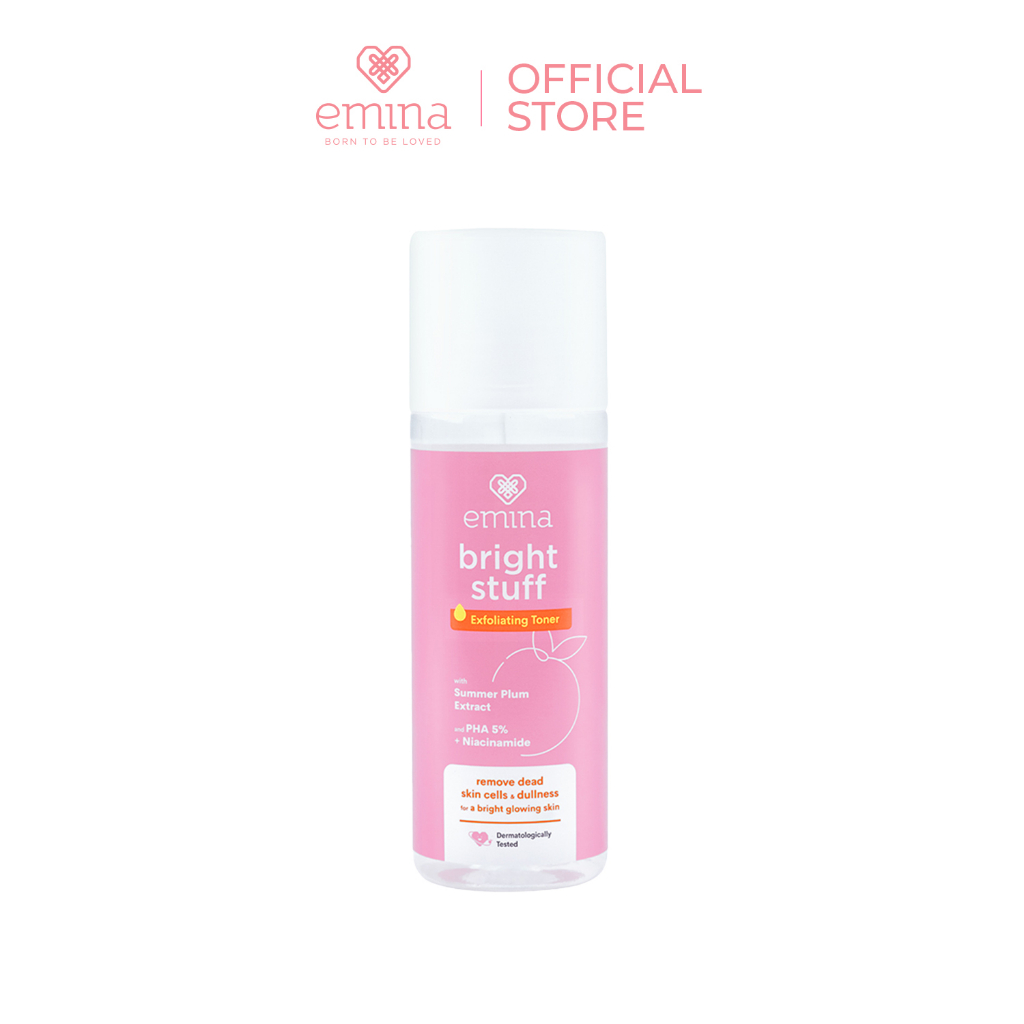 Emina Bright Stuff Exfoliating Toner 100 ml Shopee Malaysia