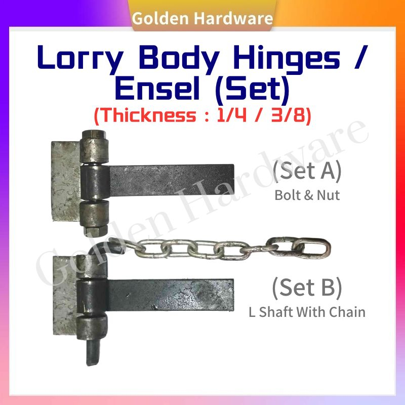 Lorry Hinges / Welding Hinges Metal / Ensel Welding Pintu / Ensel Besi