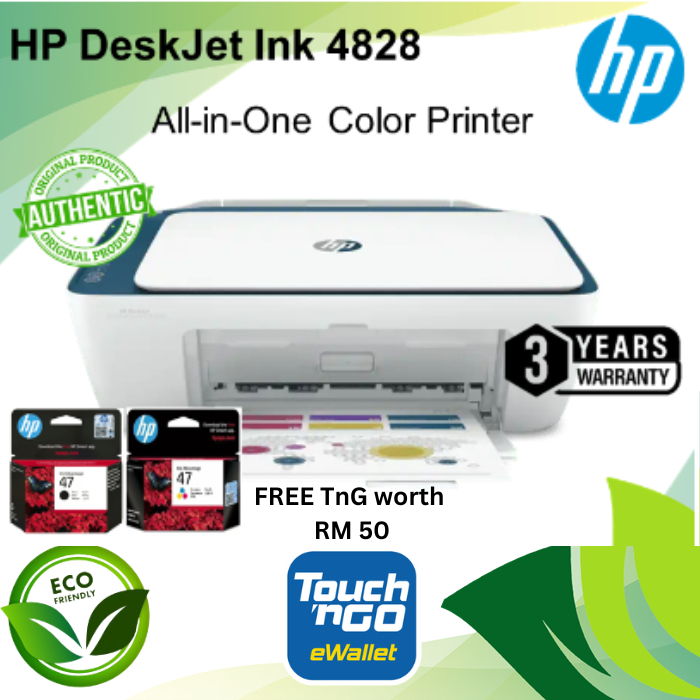HP DeskJet Ink Advantage Ultra 4828 All-in-One Print, Copy,Scan Inkjet ...
