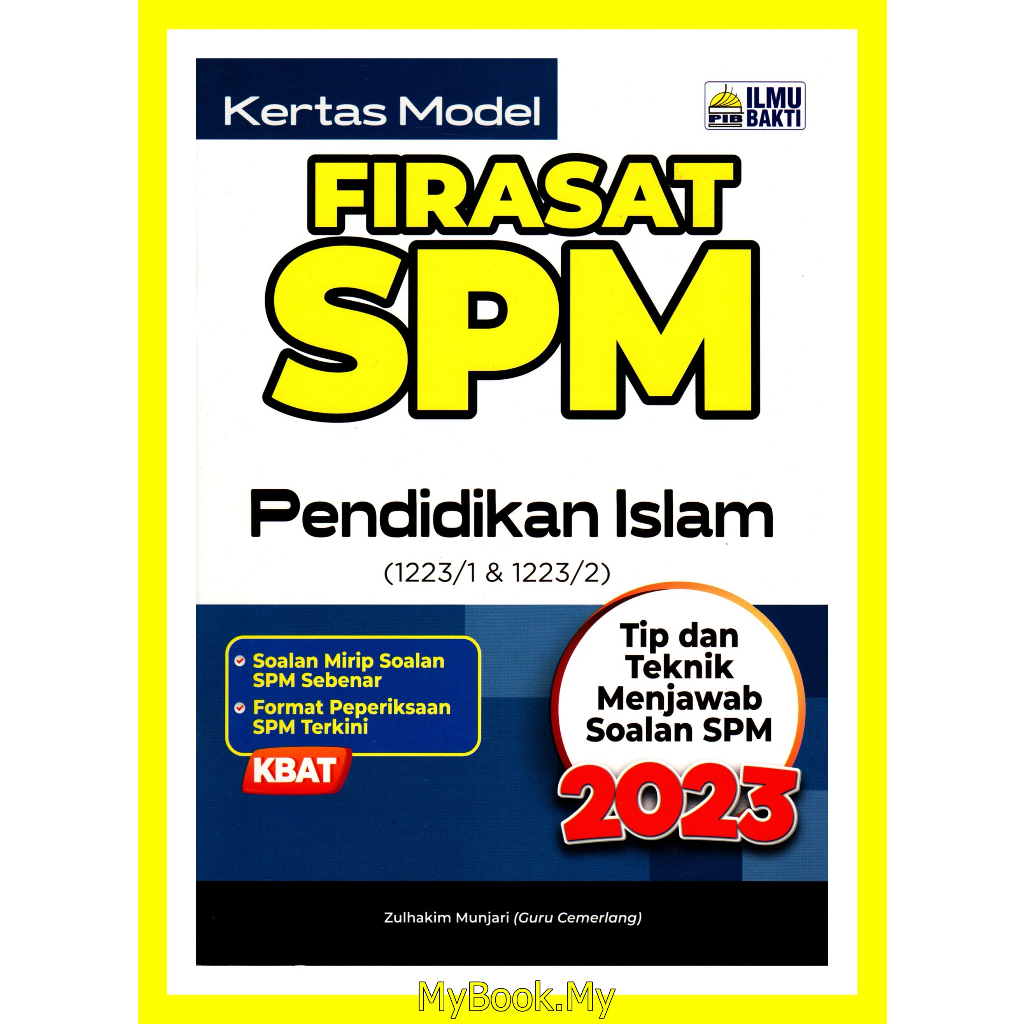 Baru Myb Buku Latihan Firasat Spm Kertas Model Spm Pendidikan Islam Ilmu Bakti Shopee 